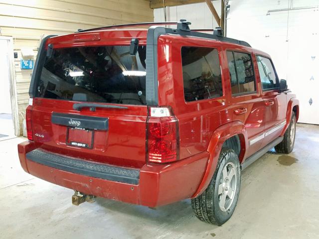 1J4RG4GK5AC112840 - 2010 JEEP COMMANDER 栗色 照片 4