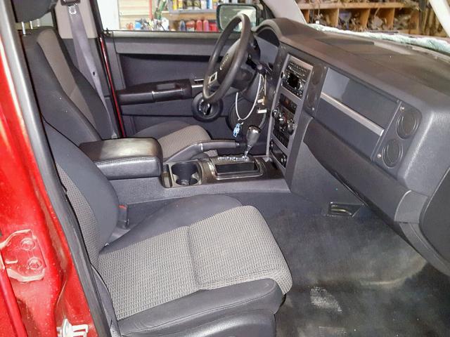 1J4RG4GK5AC112840 - 2010 JEEP COMMANDER 栗色 照片 5