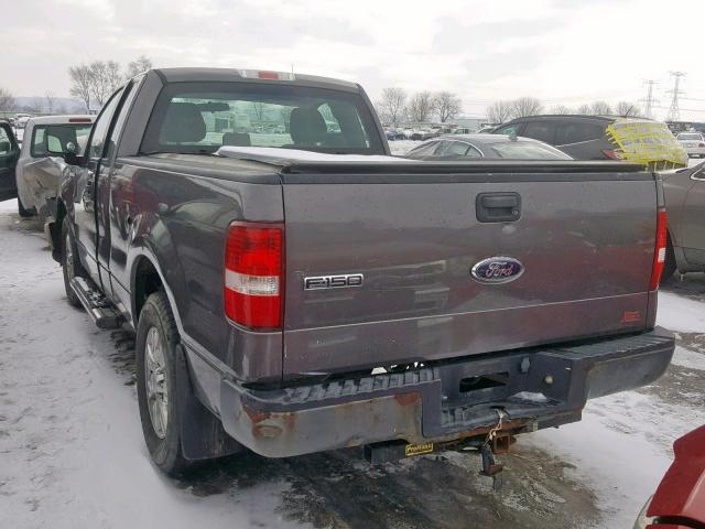 1FTRF12258KD19789 - 2008 FORD F150 GRAY photo 3