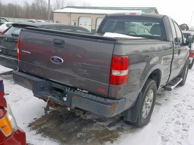 1FTRF12258KD19789 - 2008 FORD F150 GRAY photo 4