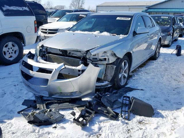 1G1ZC5E1XBF268737 - 2011 CHEVROLET MALIBU 1LT ვერცხლისფერი ფოტო 2