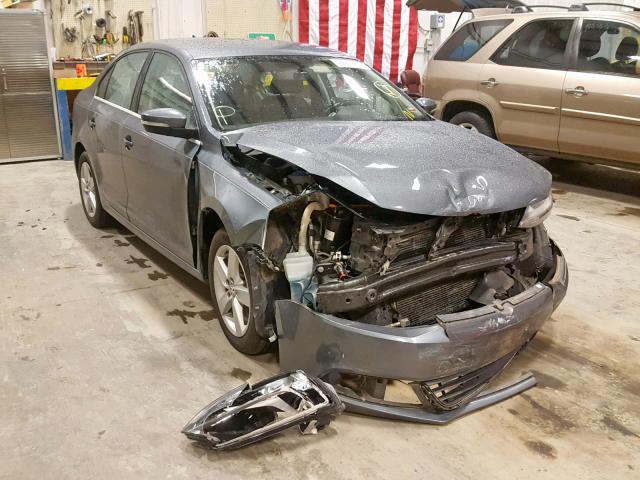 3VW3L7AJ7EM218233 - 2014 VOLKSWAGEN JETTA TDI GRAY photo 1