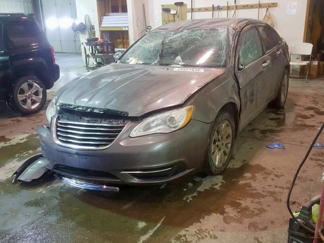 1C3CCBABXDN686383 - 2013 CHRYSLER 200 LX GRAY photo 2