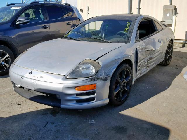 4A3AC54H61E133209 - 2001 MITSUBISHI ECLIPSE GT GRAY photo 2