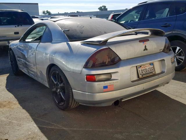 4A3AC54H61E133209 - 2001 MITSUBISHI ECLIPSE GT GRAY photo 3