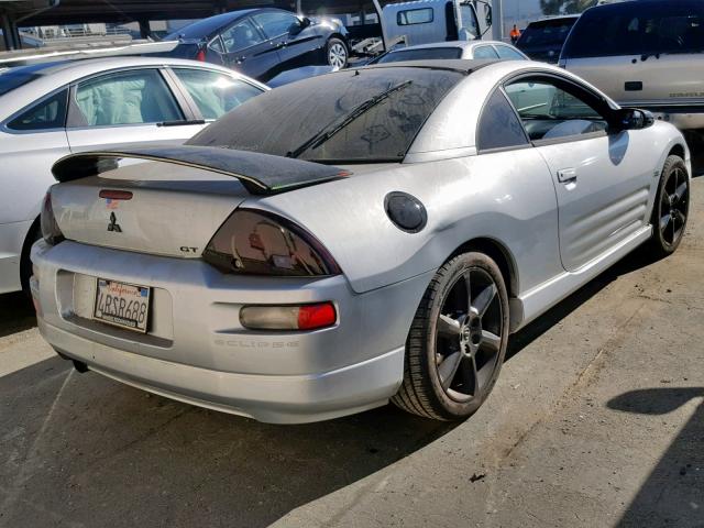 4A3AC54H61E133209 - 2001 MITSUBISHI ECLIPSE GT GRAY photo 4