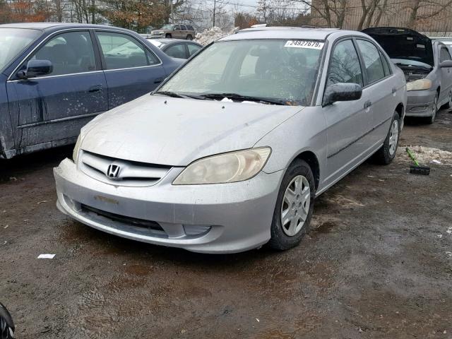 2HGES16394H578771 - 2004 HONDA CIVIC DX V SILVER photo 2