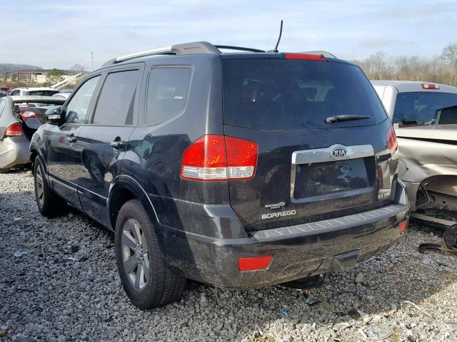 KNDJJ742395032107 - 2009 KIA BORREGO LX BLACK photo 3