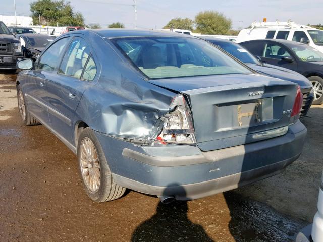 YV1RS53D312084814 - 2001 VOLVO S60 T5 GRAY photo 3