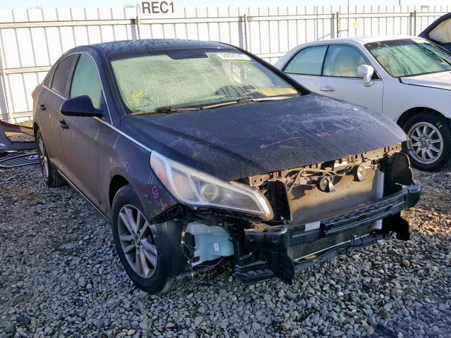 5NPE24AF5FH004065 - 2015 HYUNDAI SONATA SE BLACK photo 1