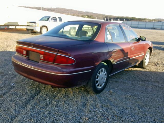 2G4WS52J211296292 - 2001 BUICK CENTURY CU BURGUNDY photo 4