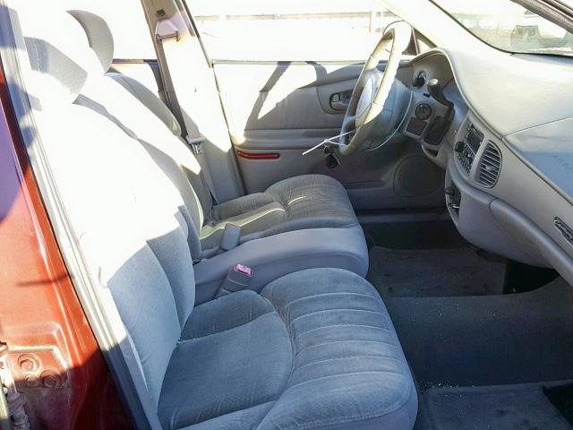 2G4WS52J211296292 - 2001 BUICK CENTURY CU BURGUNDY photo 5