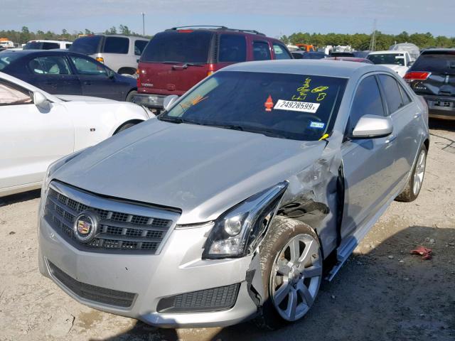 1G6AA5RA6E0170531 - 2014 CADILLAC ATS SILVER photo 2