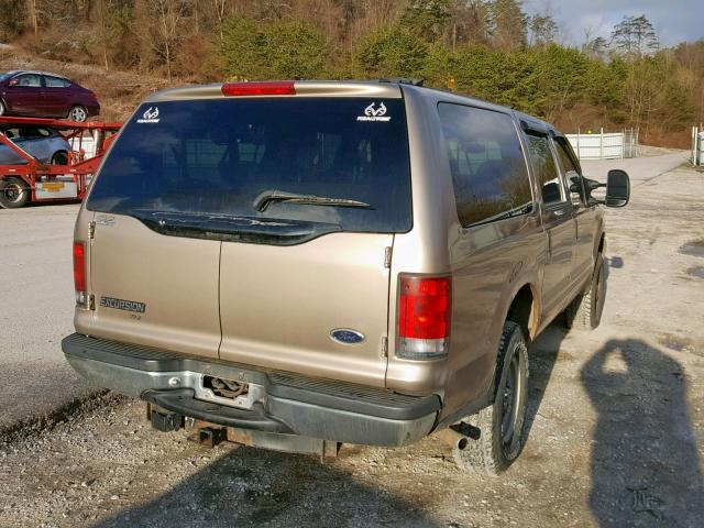1FMNU41S4YED27769 - 2000 FORD EXCURSION BEIGE photo 4