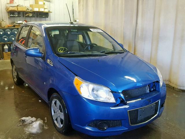 KL1TD66E69B635921 - 2009 CHEVROLET AVEO LS BLUE photo 1