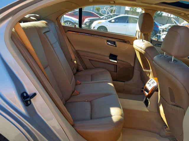 WDDNG71X07A079850 - 2007 MERCEDES-BENZ S 550 GOLD photo 6