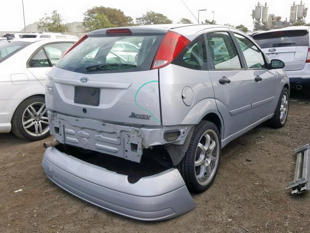 1FAHP37N87W192914 - 2007 FORD FOCUS ZX5 SILVER photo 4