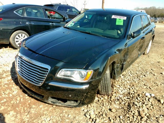 2C3CCAAG1EH138417 - 2014 CHRYSLER 300 BLACK photo 2