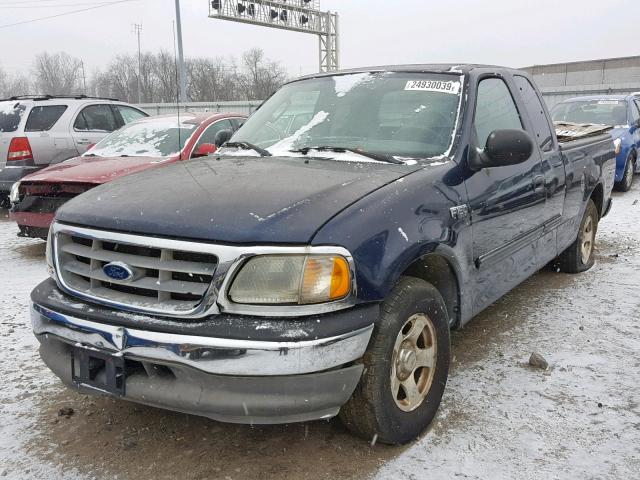 1FTRX17263NB75909 - 2003 FORD F150 BLUE photo 2