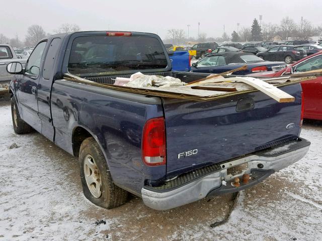 1FTRX17263NB75909 - 2003 FORD F150 BLUE photo 3