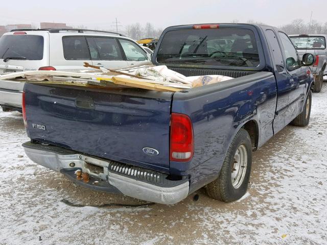 1FTRX17263NB75909 - 2003 FORD F150 BLUE photo 4