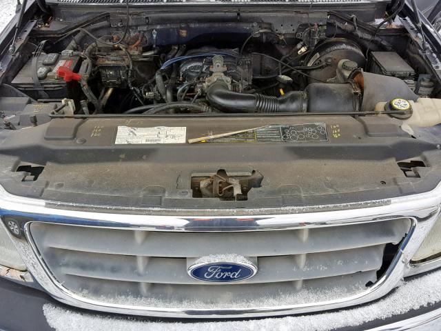 1FTRX17263NB75909 - 2003 FORD F150 BLUE photo 7