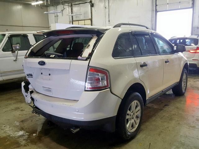 2FMDK3GC8ABB40127 - 2010 FORD EDGE SE WHITE photo 4