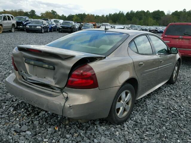 2G2WP552X71133932 - 2007 PONTIAC GRAND PRIX BROWN photo 4