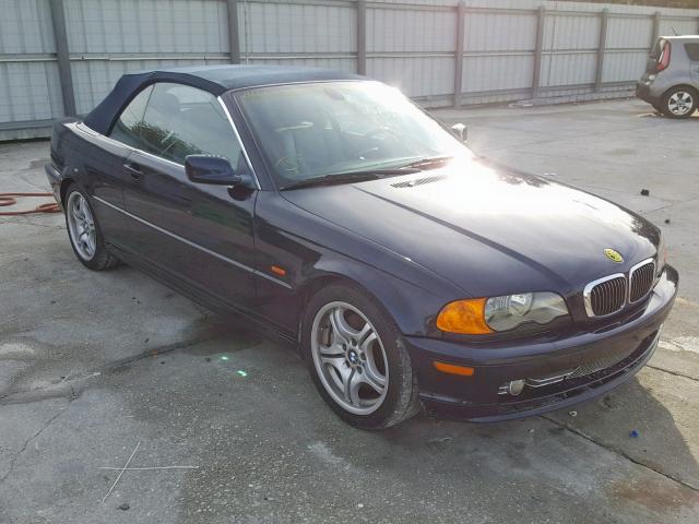 WBABS53491JU81339 - 2001 BMW 330 CI BLUE photo 1