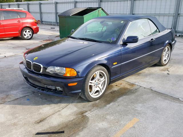 WBABS53491JU81339 - 2001 BMW 330 CI BLUE photo 2