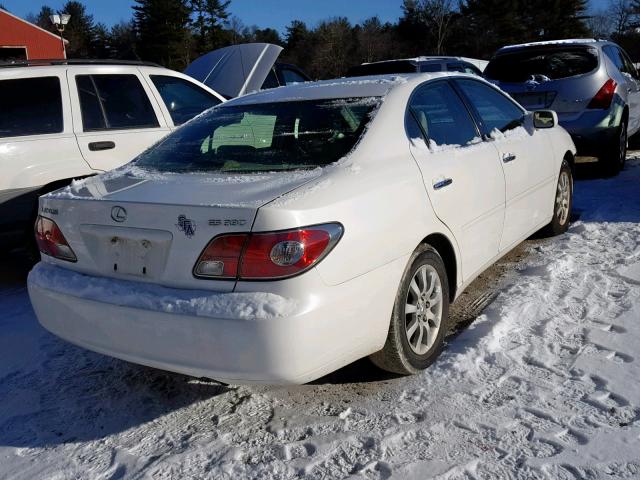 JTHBA30G645015663 - 2004 LEXUS ES 330 WHITE photo 4