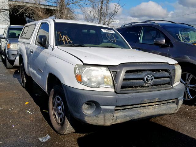 5TENX22N27Z435361 - 2007 TOYOTA TACOMA WHITE photo 1