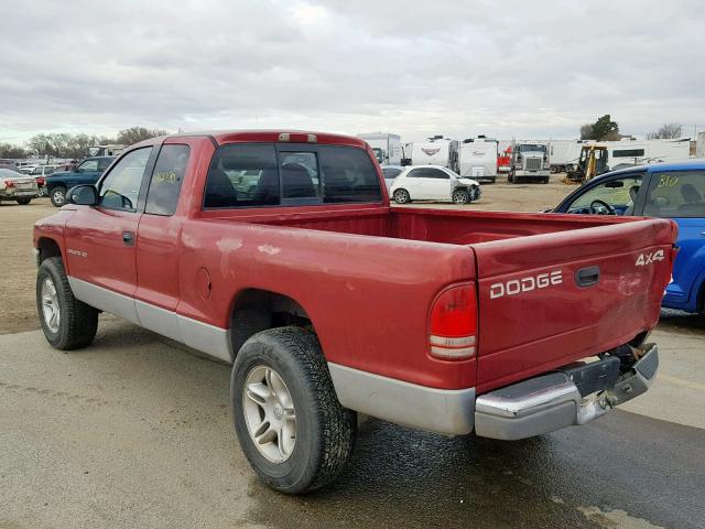 1B7GG23Y6VS264598 - 1997 DODGE DAKOTA RED photo 3