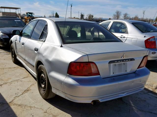 4A3AA36G73E209067 - 2003 MITSUBISHI GALANT DE SILVER photo 3