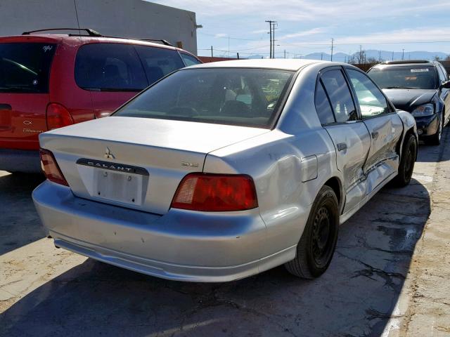 4A3AA36G73E209067 - 2003 MITSUBISHI GALANT DE SILVER photo 4