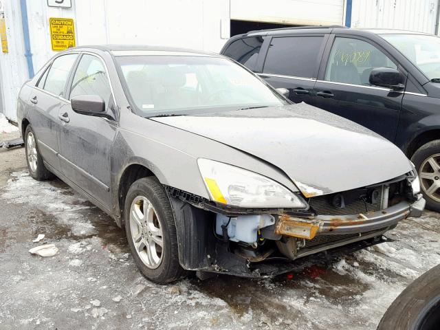 1HGCM56767A016132 - 2007 HONDA ACCORD EX GRAY photo 1