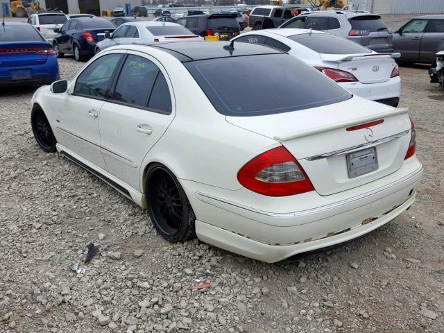 WDBUF56XX7B160854 - 2007 MERCEDES-BENZ E 350 WHITE photo 3