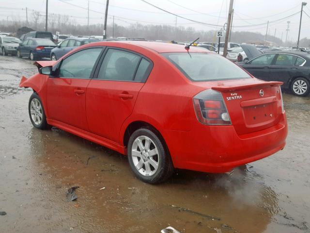 3N1AB6AP7CL742080 - 2012 NISSAN SENTRA 2.0 RED photo 3