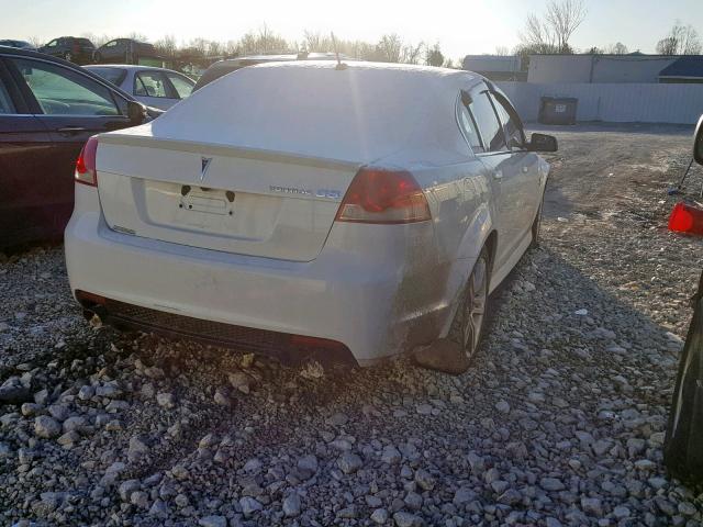 6G2ER57778L133142 - 2008 PONTIAC G8 WHITE photo 4