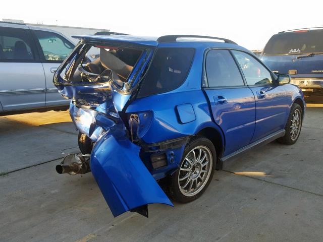 JF1GG29664G808983 - 2004 SUBARU IMPREZA WR BLUE photo 4