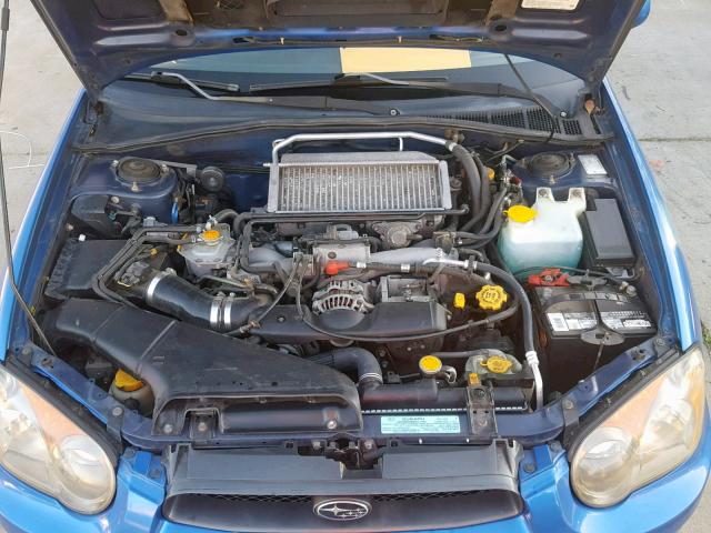 JF1GG29664G808983 - 2004 SUBARU IMPREZA WR BLUE photo 7