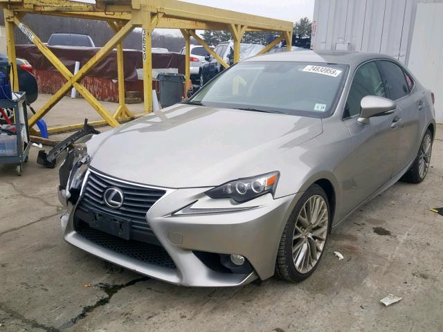 JTHCF1D21E5004161 - 2014 LEXUS IS 250 SILVER photo 2