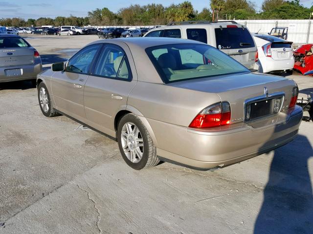 1LNHM87A95Y600864 - 2005 LINCOLN LS TAN photo 3
