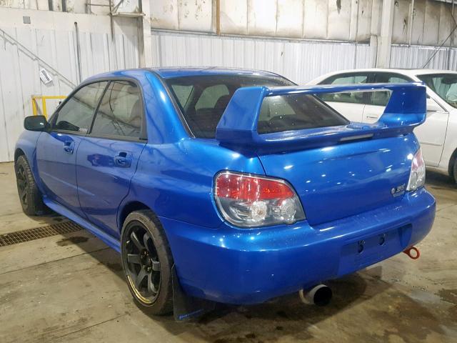 JF1GD79676G508572 - 2006 SUBARU IMPREZA WR BLUE photo 3