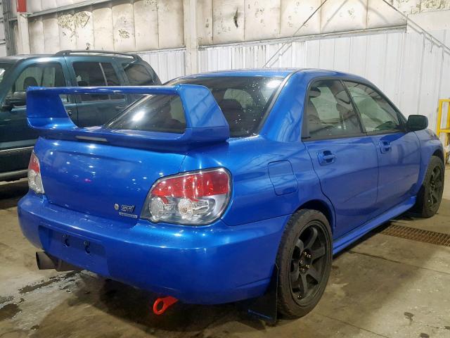 JF1GD79676G508572 - 2006 SUBARU IMPREZA WR BLUE photo 4