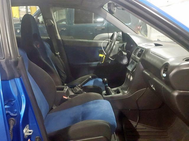 JF1GD79676G508572 - 2006 SUBARU IMPREZA WR BLUE photo 5