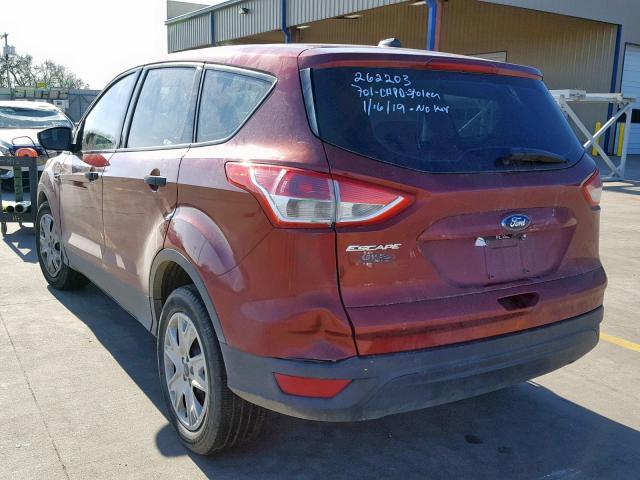 1FMCU0F79GUA96893 - 2016 FORD ESCAPE S ORANGE photo 3