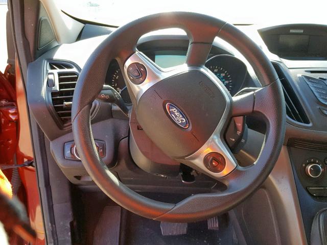 1FMCU0F79GUA96893 - 2016 FORD ESCAPE S ORANGE photo 9