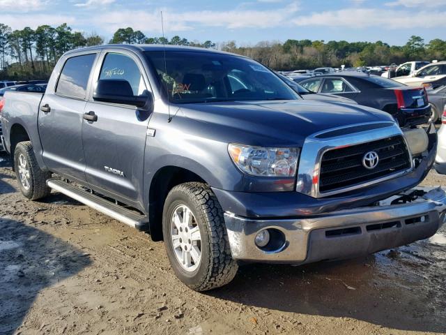 5TFET54148X017769 - 2008 TOYOTA TUNDRA CRE GRAY photo 1