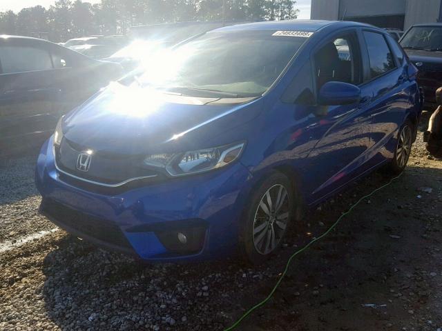 3HGGK5H81FM734993 - 2015 HONDA FIT EX BLUE photo 2